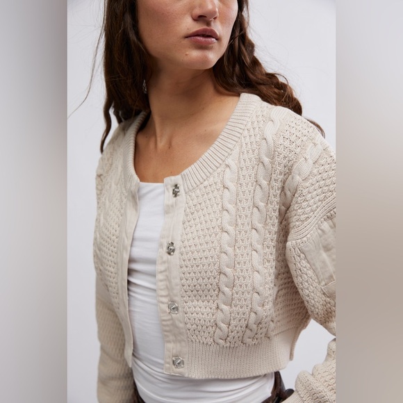 Free People We the Free Heritage Cardi - Picture 2 of 8